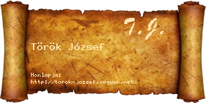 Török József névjegykártya