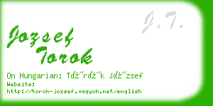 jozsef torok business card
