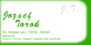 jozsef torok business card